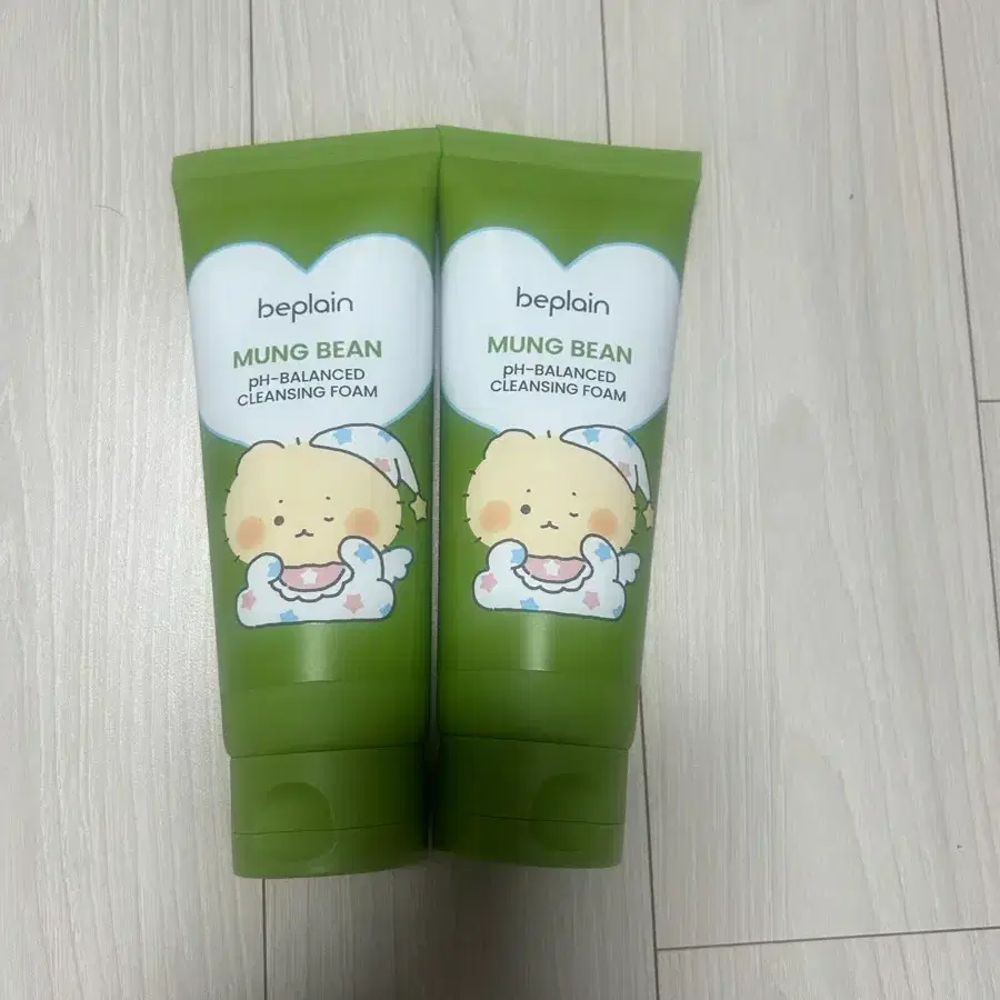 비플레인 녹두 약산성 클렌징폼 160ml 2개 일괄