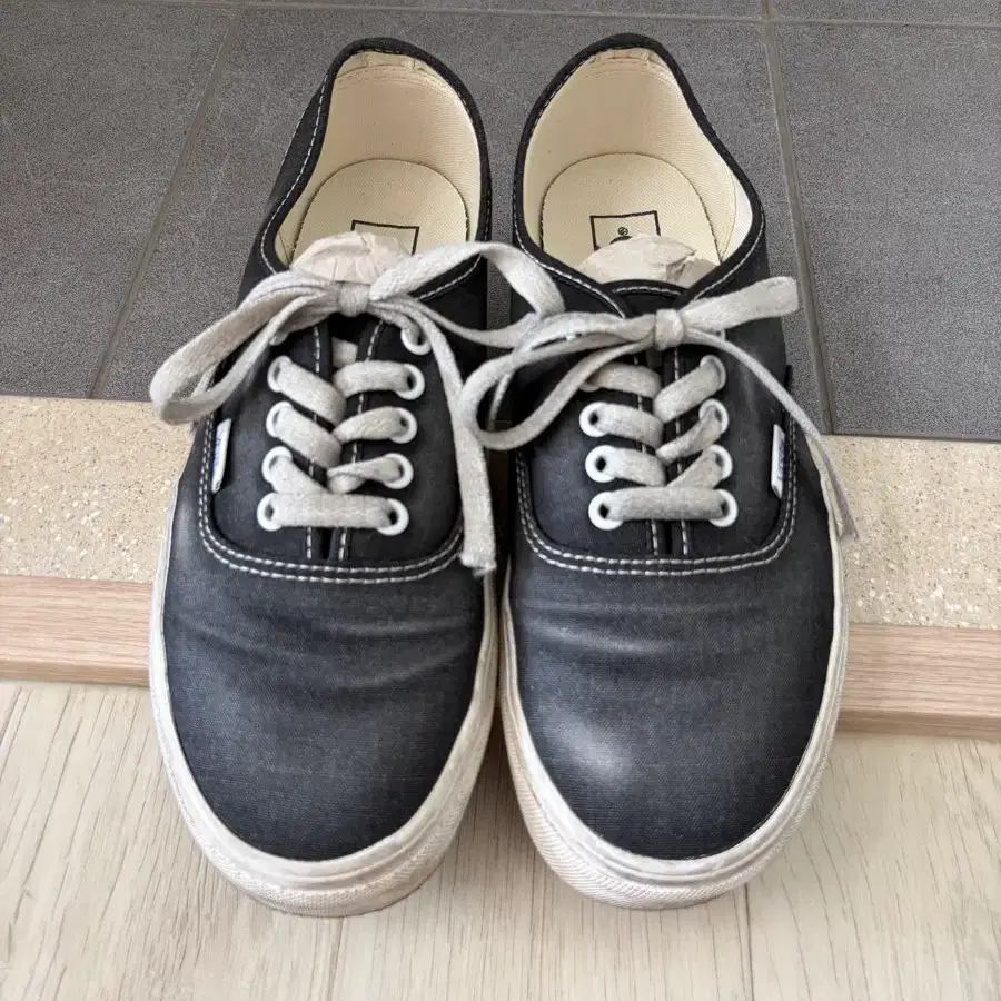 Vans 반스 어센틱 웨이브 워시드 블랙 US9 270