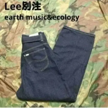 Lee 별주 어스 뮤직&에콜로지 하이웨스트 턱 와이드 데님