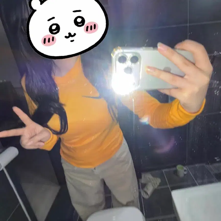 나이키 긴팔 티셔츠 오렌지색