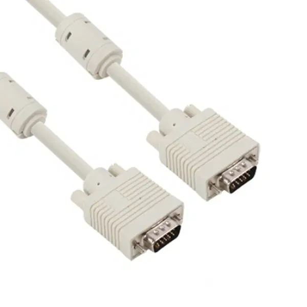 베이지 VGA 구형 모니터 케이블 3m