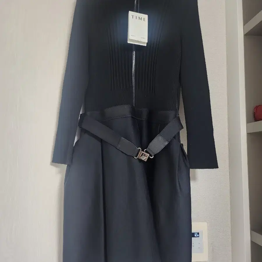 한섬 타임 집업 원피스 새상품