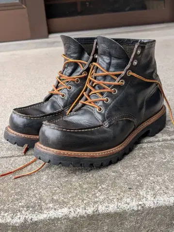 RED WING 모크토 8176 90년대 초반 프린트 깃털 택 7E
