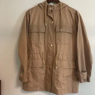 ZARA 마운틴 후드티 베이지