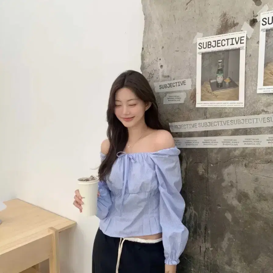 제니오 웬디 투웨이 블라우스