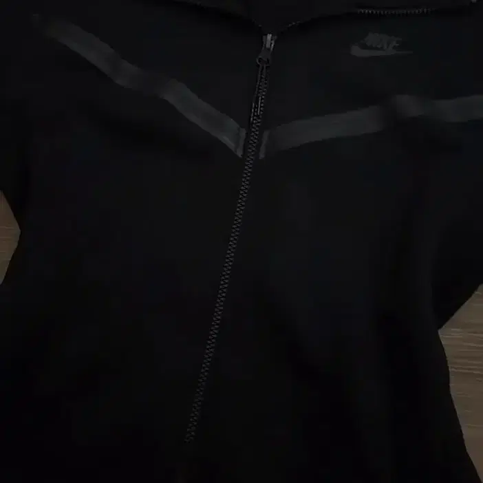 나이키 테크 플리스 후드 집업 블랙