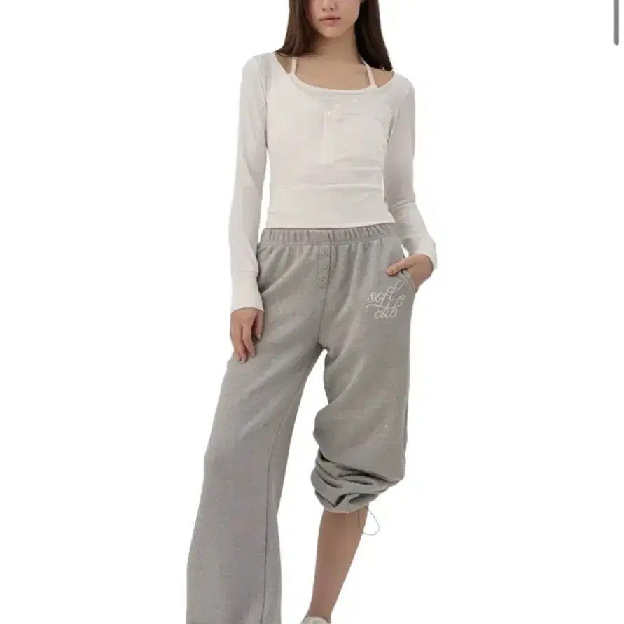 클리시어 Every moment straight pants gray