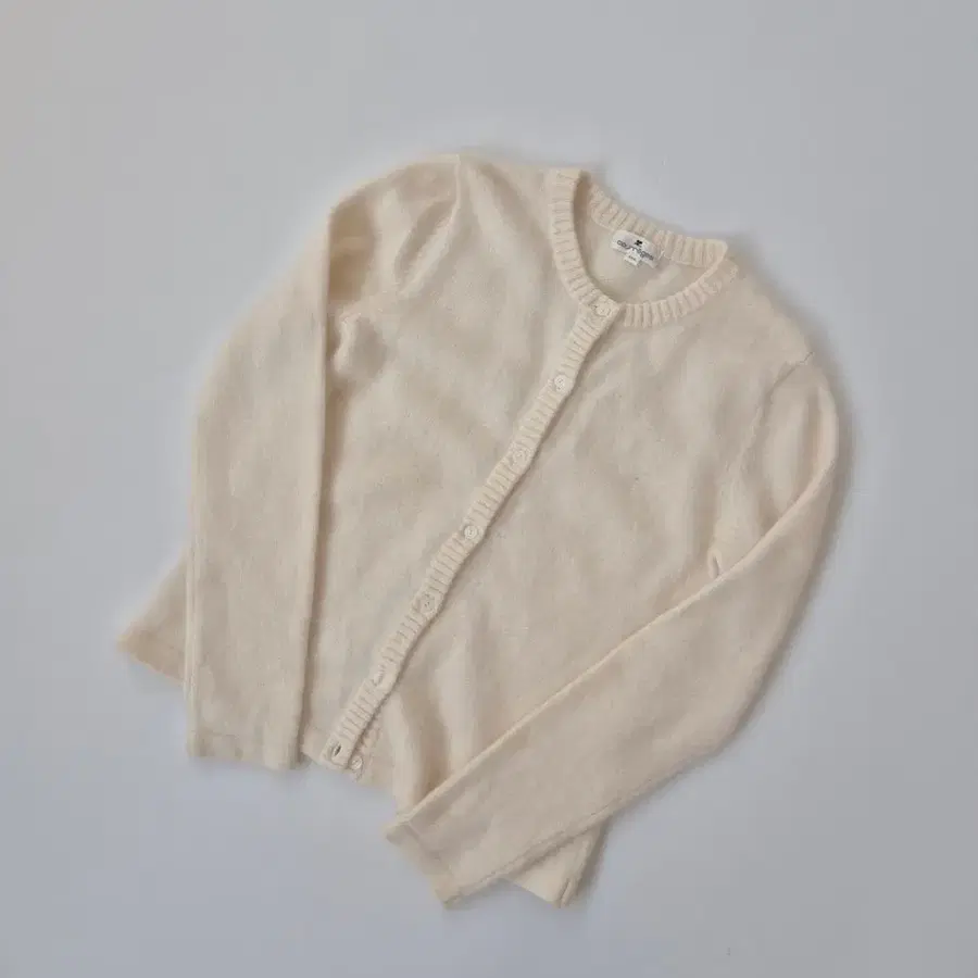 Courreges 꾸레쥬 울 앙고라 블렌드 니트 가디건