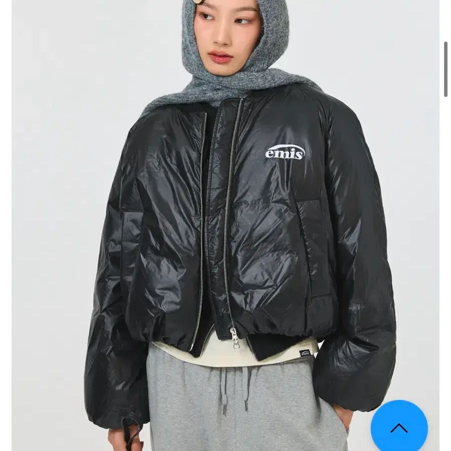 Emis 이미스 패딩 PADDED BOMBER JACKET-BLACK