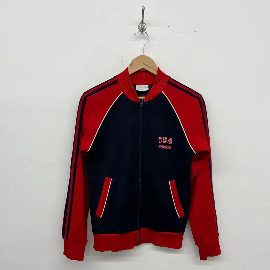 아디다스 80s 빈티지 져지 usa 집업 여s