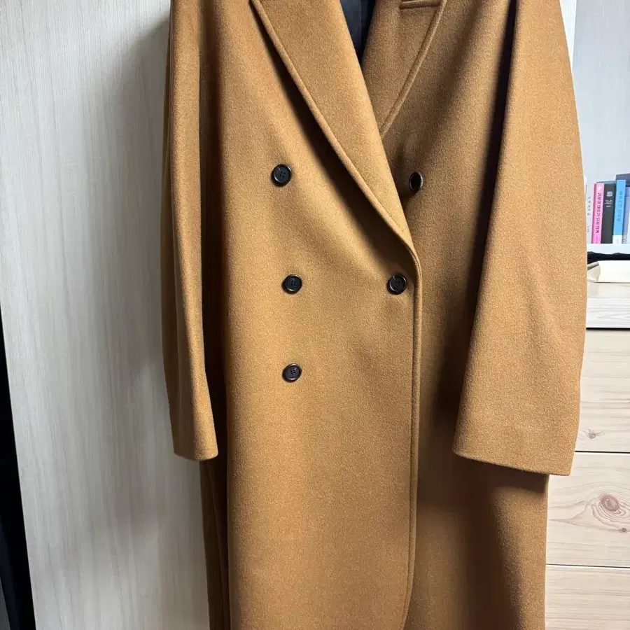 쿠어 울 더블 코트 탄베이지