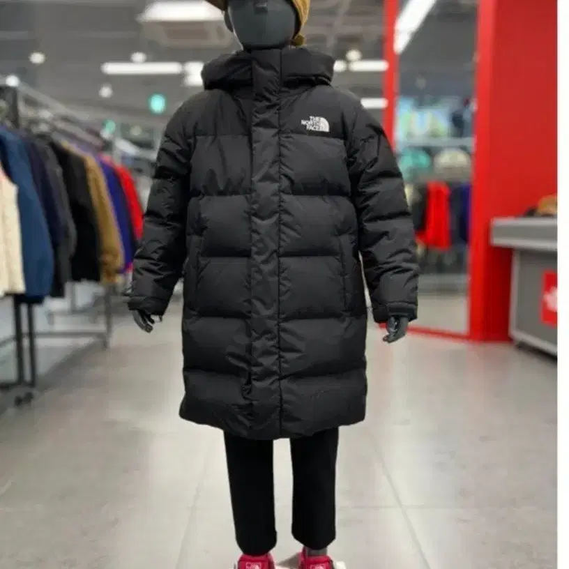 노스페이스 키즈 롱패딩 140