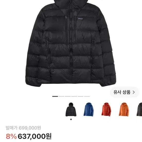 파타고니아 피츠 로이 다운 후디 패딩 xs