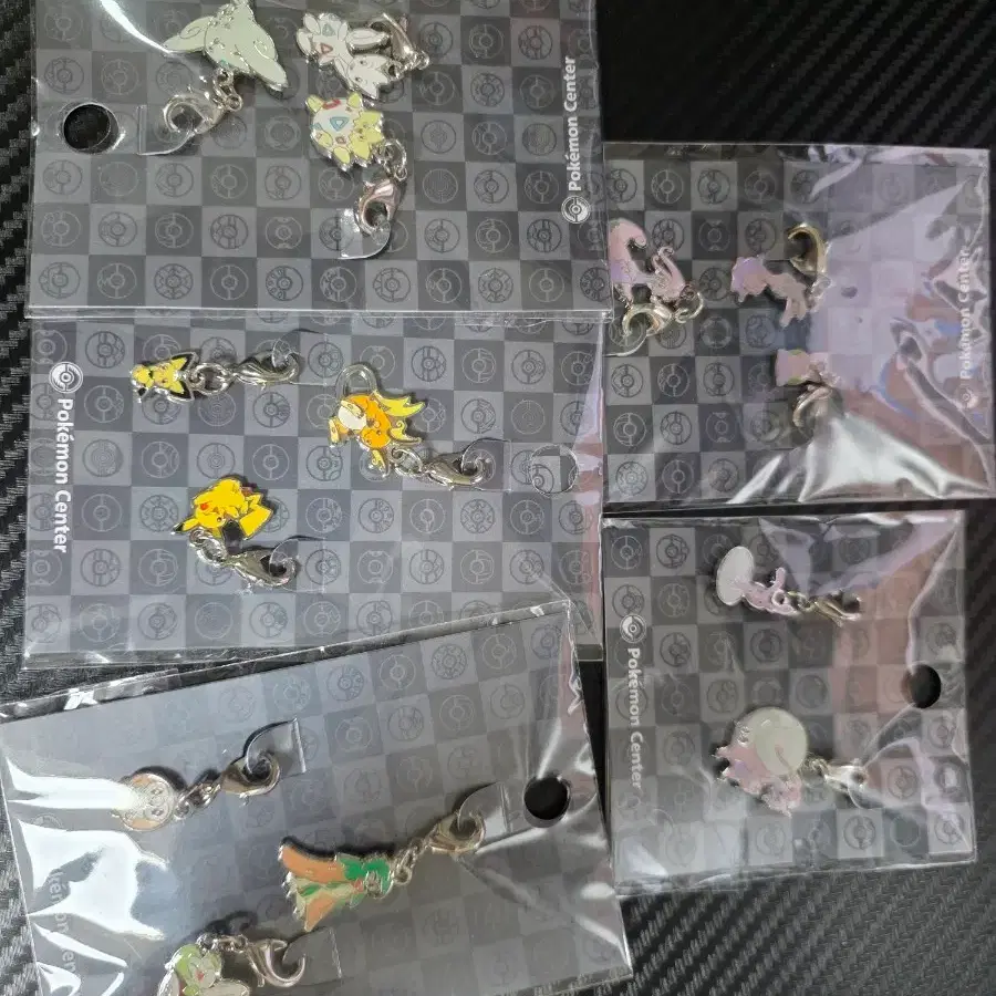 포켓몬 전국도감 메탈참 피카츄,토게피,나몰빼미,미끄메라 일괄