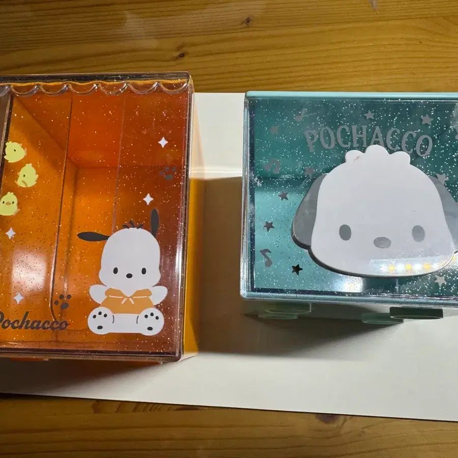산리오 포차코 수납함 오렌지/민트