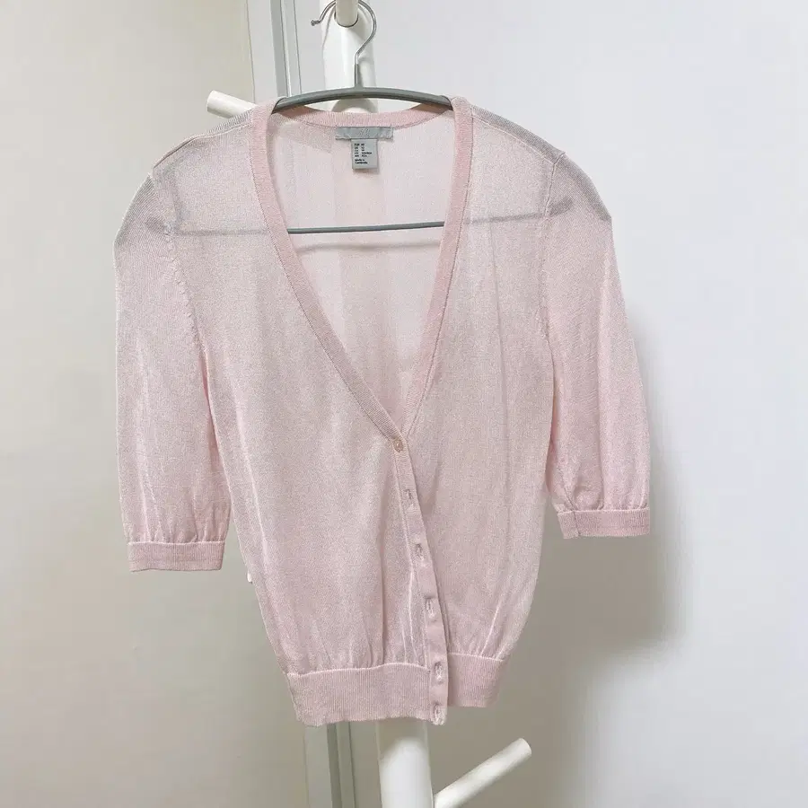H&M 핑크색 여름 여성 가디건 XS