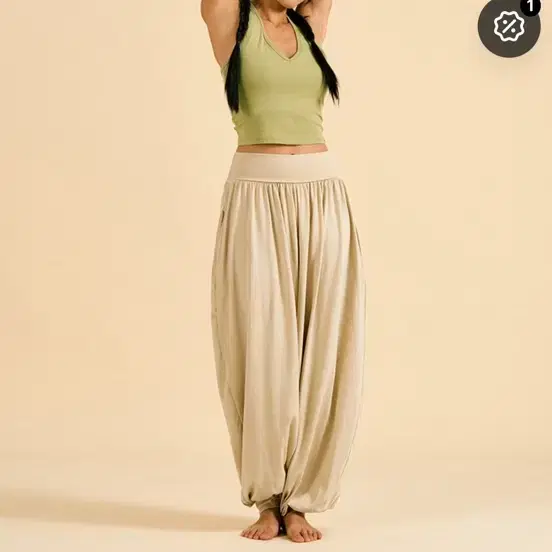 [새상품] 디야니 젠 플로우 팬츠 zen flow pants 크림 M