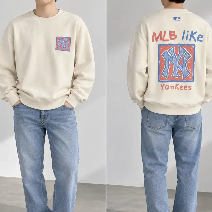 [95]MLB 오버핏 맨투맨