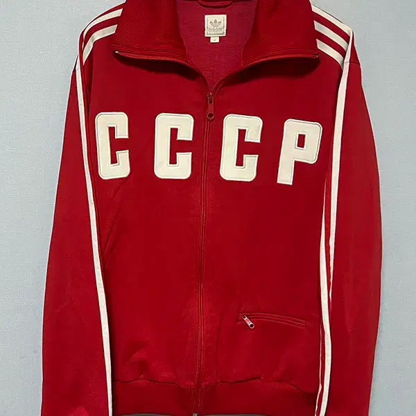 아디다스 00s CCCP 구소련 남자 트랙탑 레드 춘추복 M 95-100