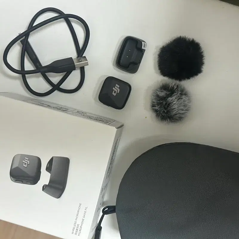 DJI Mic Mini 마이크 미니 + 휴대폰 수신기(C타입), 8핀 어댑터