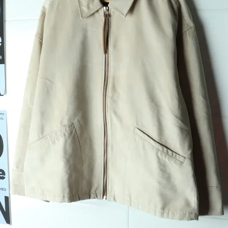 (L-XL) 에잇세컨즈 집업 바람막이 점퍼자켓 스웨이드-H41731