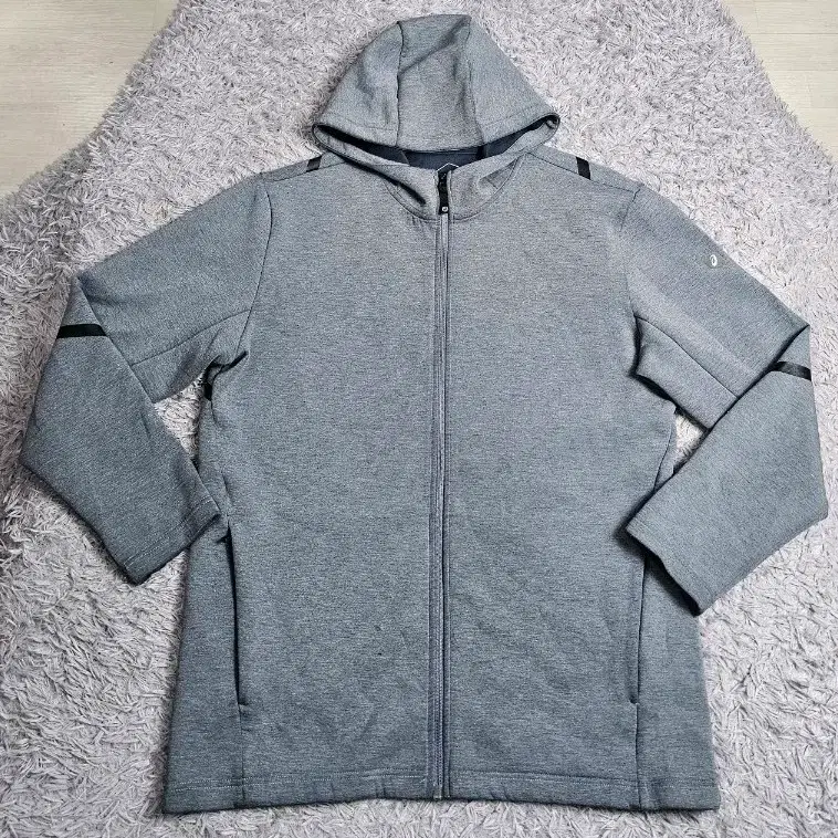 (Z2)아식스 후드집업 그레이 2XL