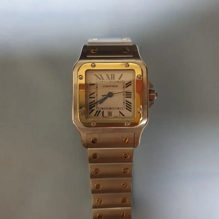 까르띠에 산토스 갈베 18k 콤비 29mm 사진 1