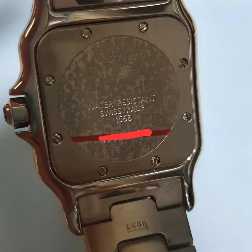 까르띠에 산토스 갈베 18k 콤비 29mm 사진 4
