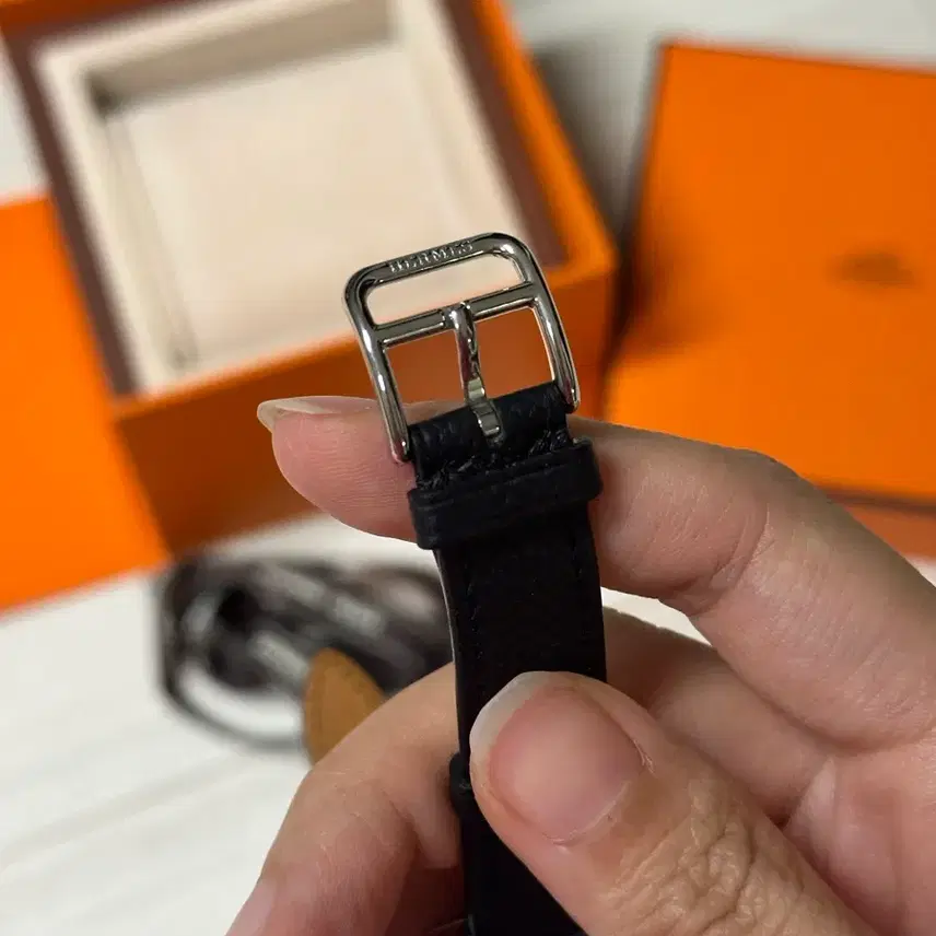 에르메스 h아워 25mm 스몰사이즈(스트랩 에토프, 블랙 2가지) 사진 4