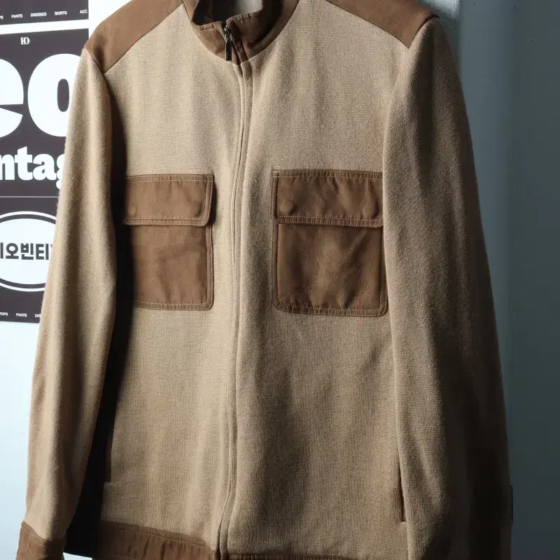 (XL) 트루젠 집업 바람막이 점퍼자켓 90S 년대 브라운-H41676