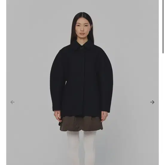 구매합니다) 아모멘토 아워글래스 코트 블랙 0사이즈 24fw