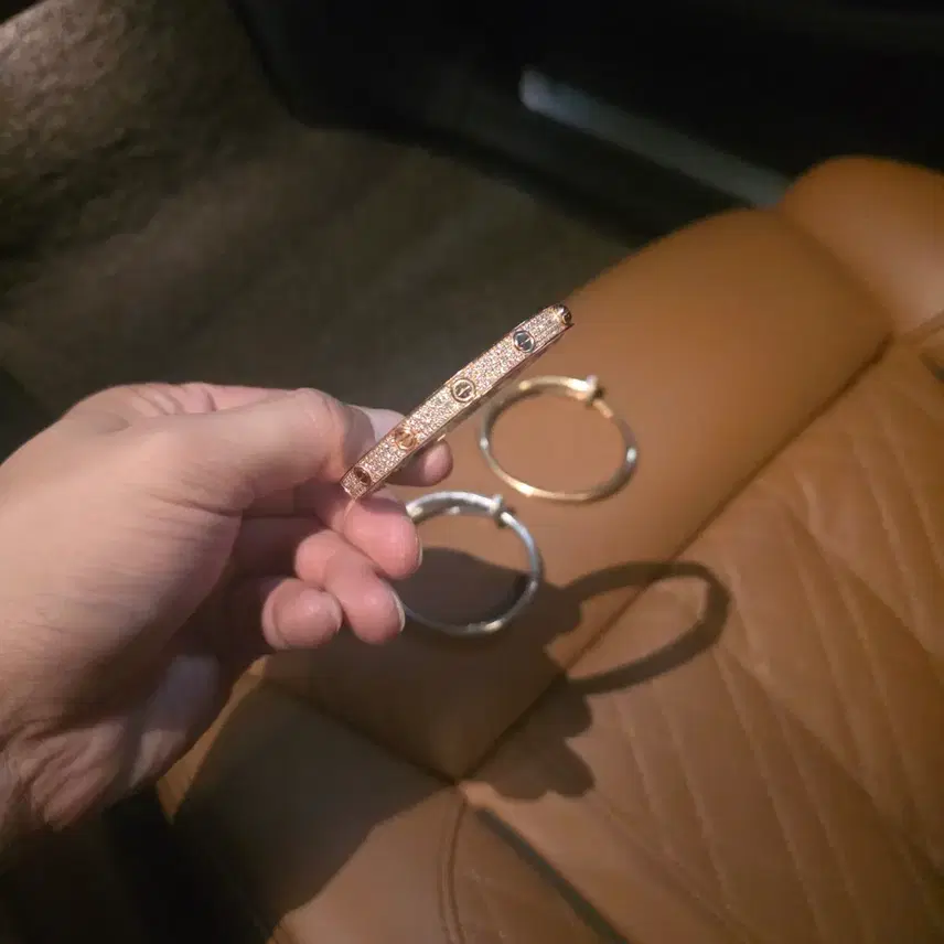 까르띠에 풀파베 18k,천연다이아몬드, 24k 대나무 금목걸이 팔아요.. 최저가판매 사진 6