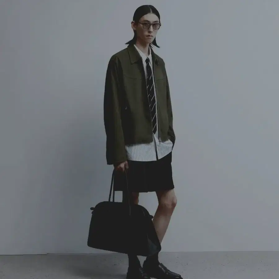 Youth Faux Suede Jacket (Khaki Brown 컬러)