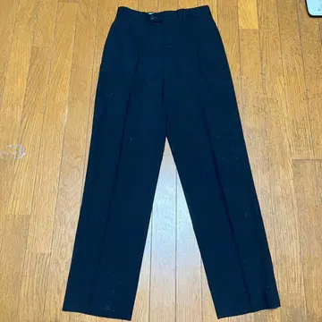 PaulSmith 남성용 센터 프레스 팬츠 태즈매니아 울 100% 블랙