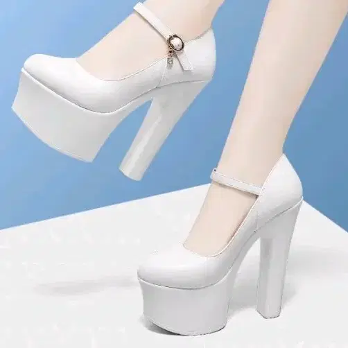 현물) 흰색 모델용 15cm 가보시힐 235사이즈 코스프레