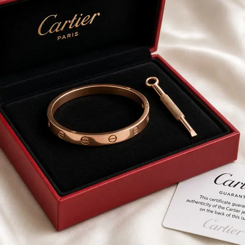 까르띠에 러브 팔찌 클래식 로즈골드 17호 새상품 판매합니다. 사진 2