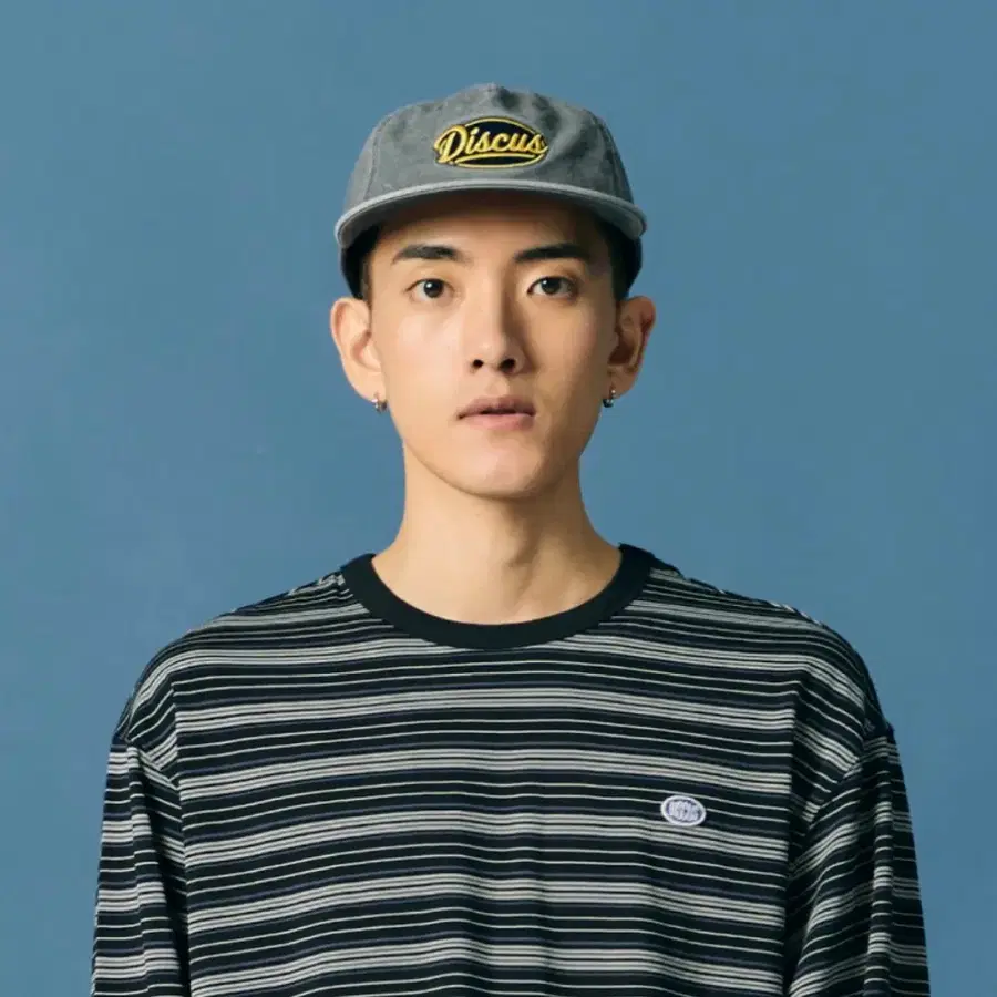디스커스 애슬레틱 오벌 로고 5 패널 캡(네이비)