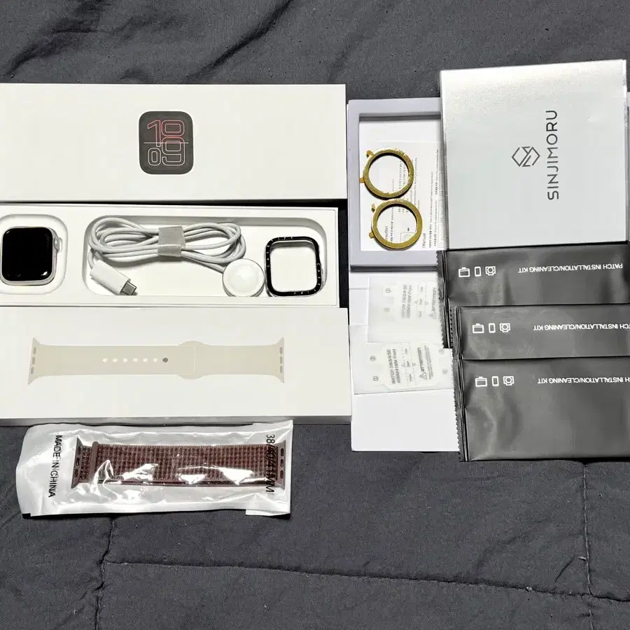 애플워치 SE3 40mm 알루미늄 풀박스 + 스트랩 + 필름세트