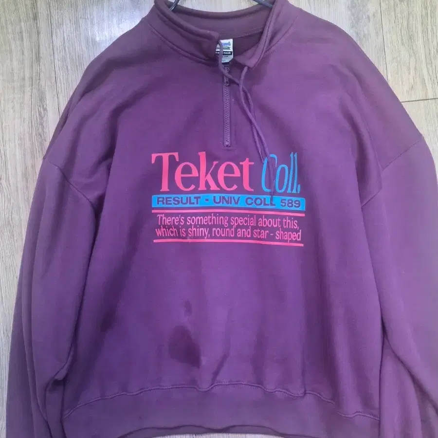 테켓 Teket 하프집업 맨투맨 퍼플 L 100-105