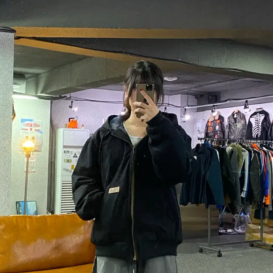휠라 맨즈 후드 봄버 워크 자켓 B6288