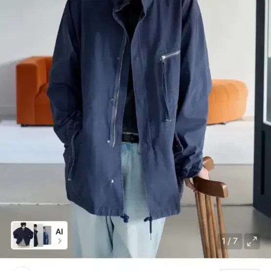 노운 페이디드 필드 자켓 네이비