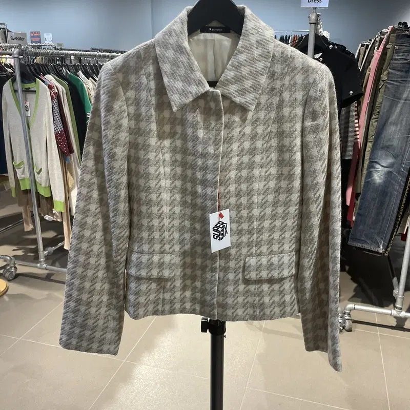 AQUASCUTUM 아쿠아 스큐텀 울 실크 자켓 여성 M
