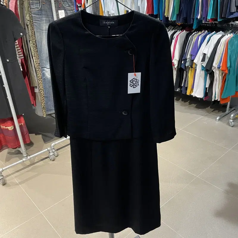 LANVIN 랑방 트리아세테이트 폴리 레이온 원피스 여성 S