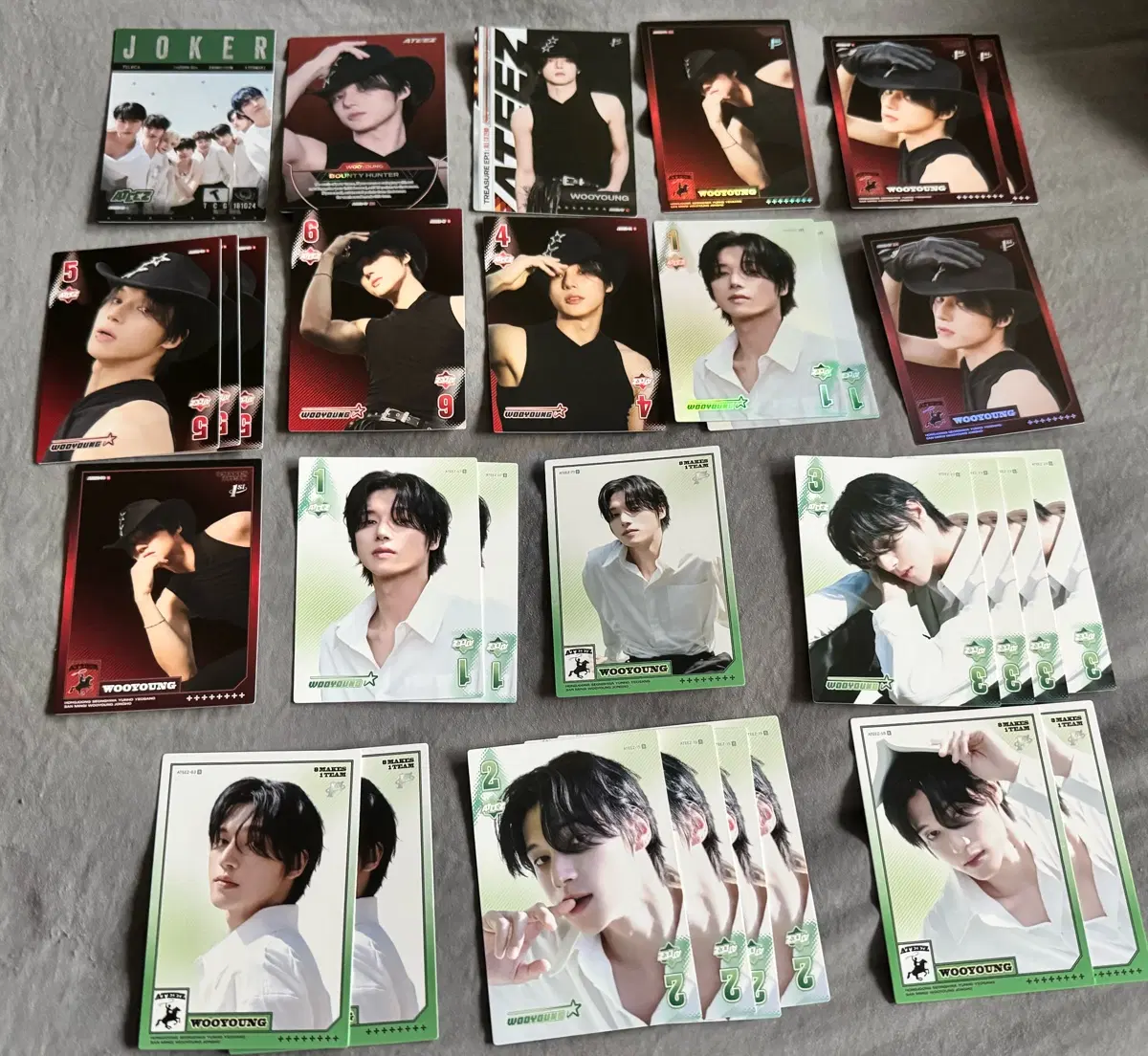 Tereka Mimka Ateez wooyoung 30 cards bulk