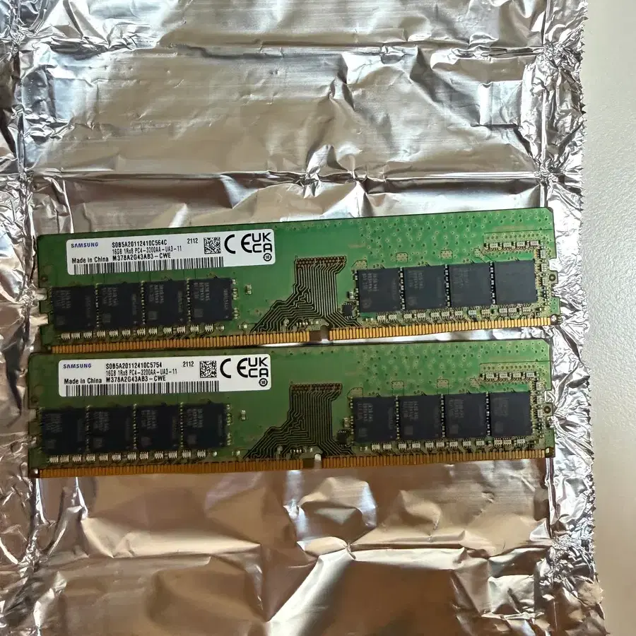 삼성 DDR4 32GB 3200 16x2 단면램