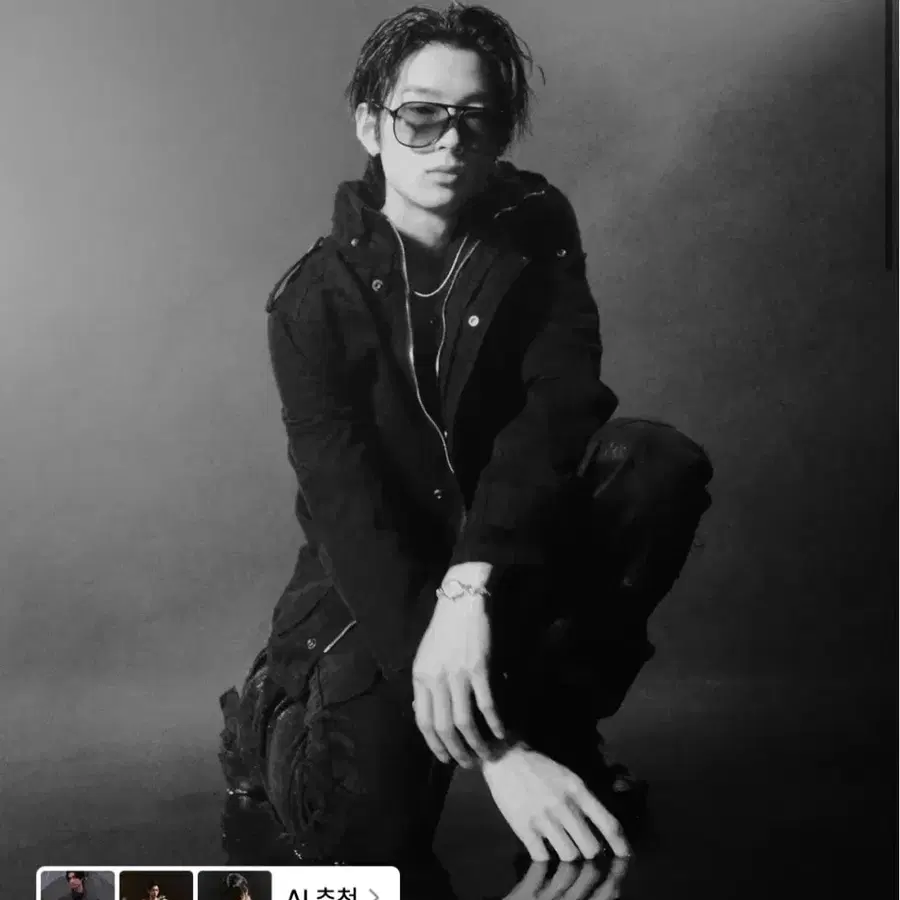 새상품 스키즘인듀싱 [나우아임영 PICK,설라노 콜라보]WMW MILITARY JACKET BLACK