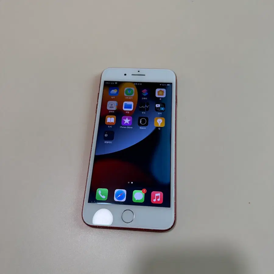 애플) 아이폰 7 플러스 레드 128GB (배터리 100%, 무음 카메라)