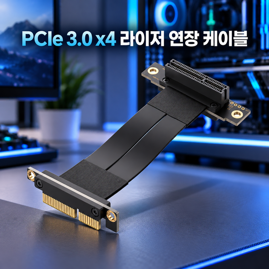 [딜러직판가/새상품]PCIe 3.0 x4 라이저 연장 케이블