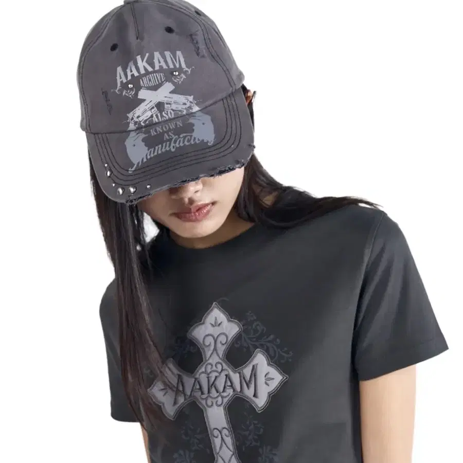 (무료배송) 아캄 스터드 볼캡 그레이 / Pistol Studded Ball Cap