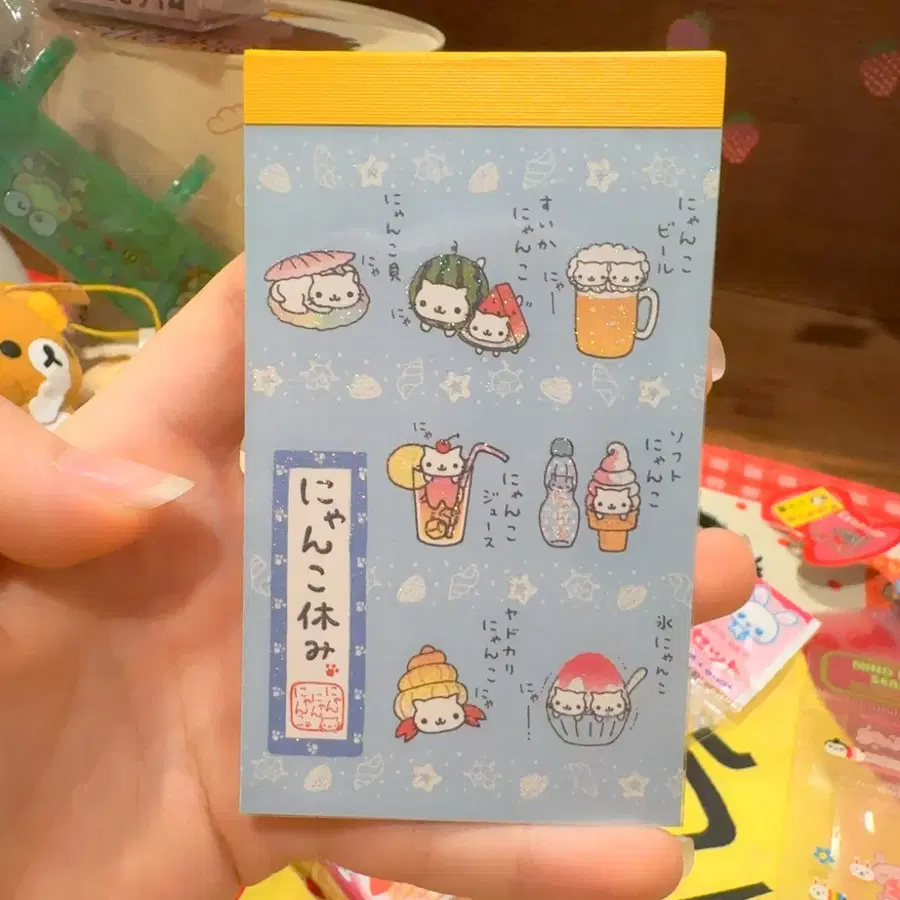 고전 산엑스 냥냥냥코 마츠리 지류 메모패드